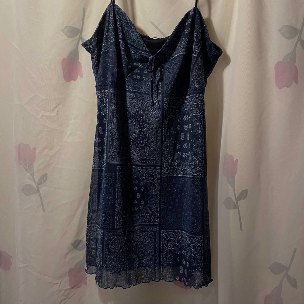 Blue Paisley dress